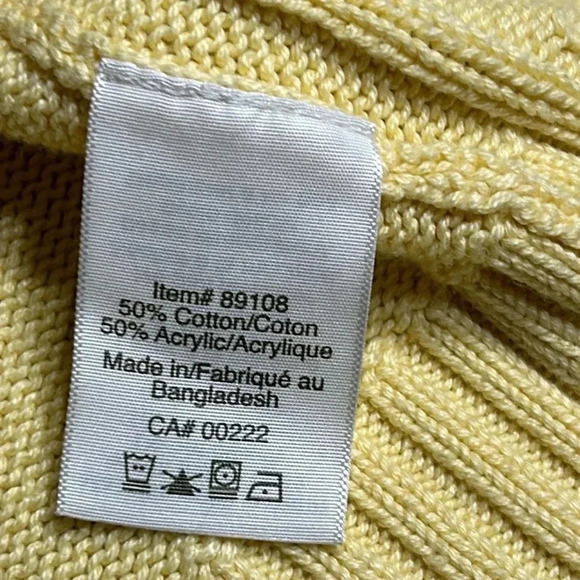 Y2K Traditional Country Collection front zip chunky knit cable knit sweater EC - Picture 5 of 11